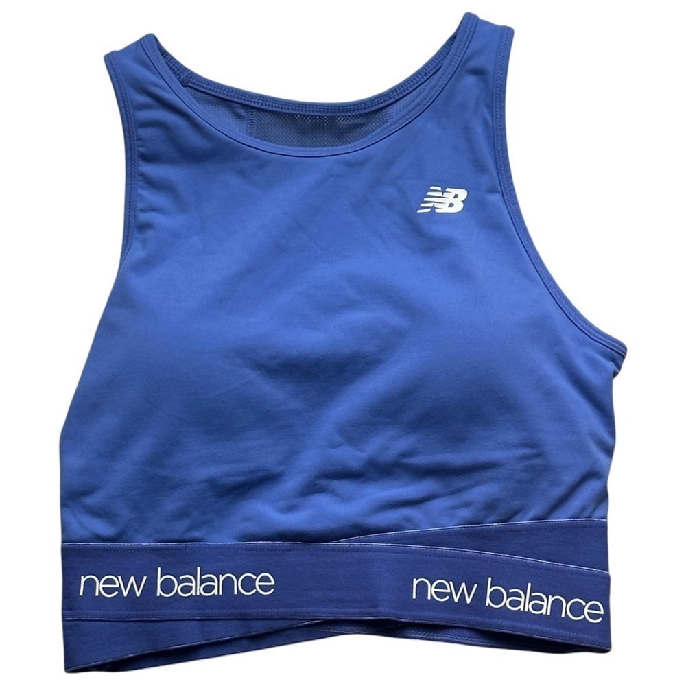 New Balance Logo Band High Support Padded Sports Bra Top Purple Women’s Small